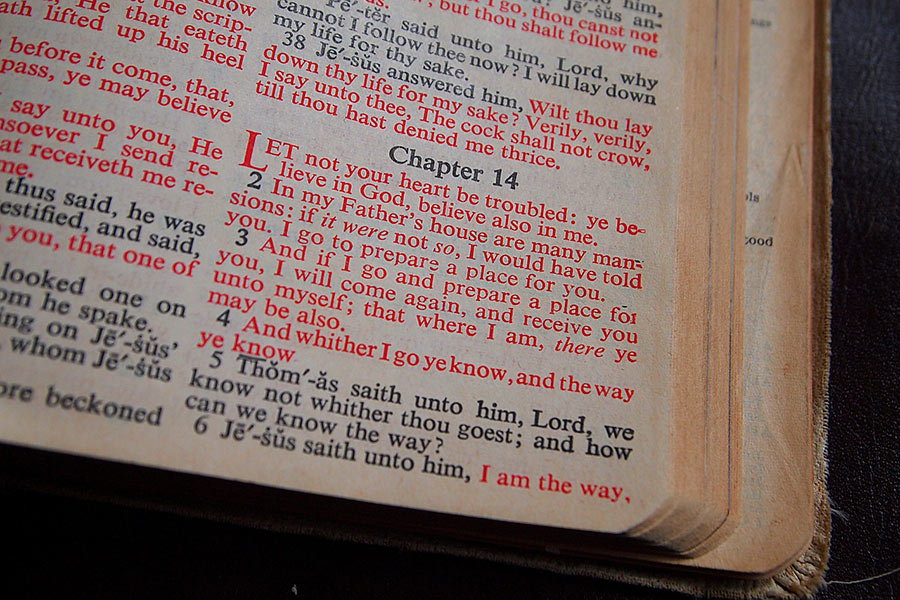 Red letter Bible