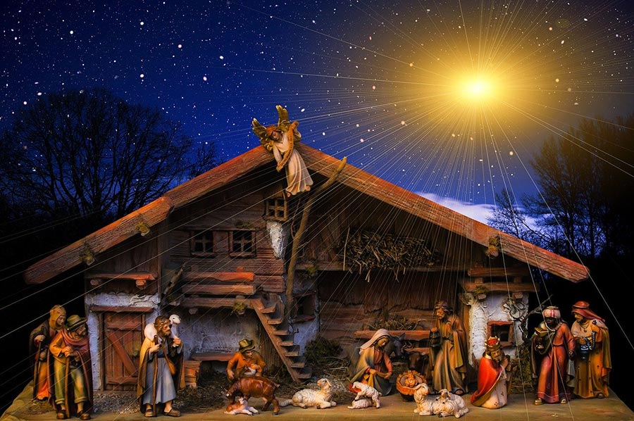 Christmas nativity scene