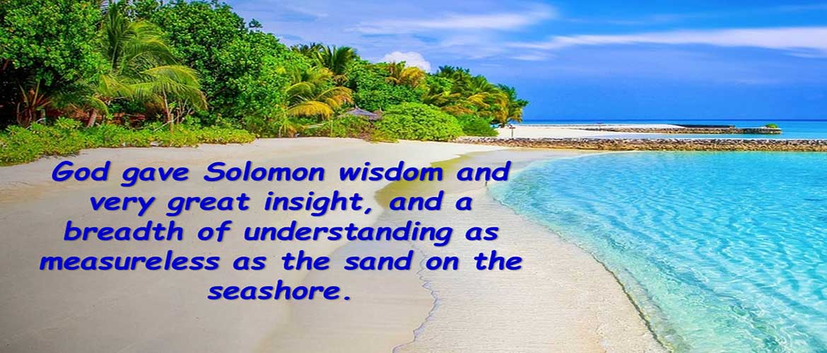 Wisdom as the sand of the seashore