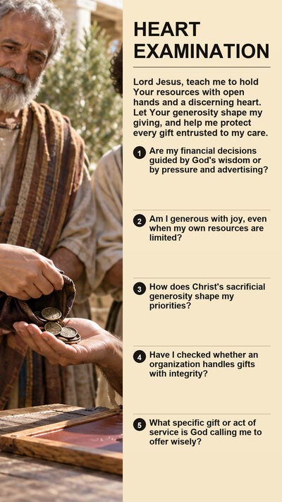 Heart Examination — Wise, Grace Filled Generosity